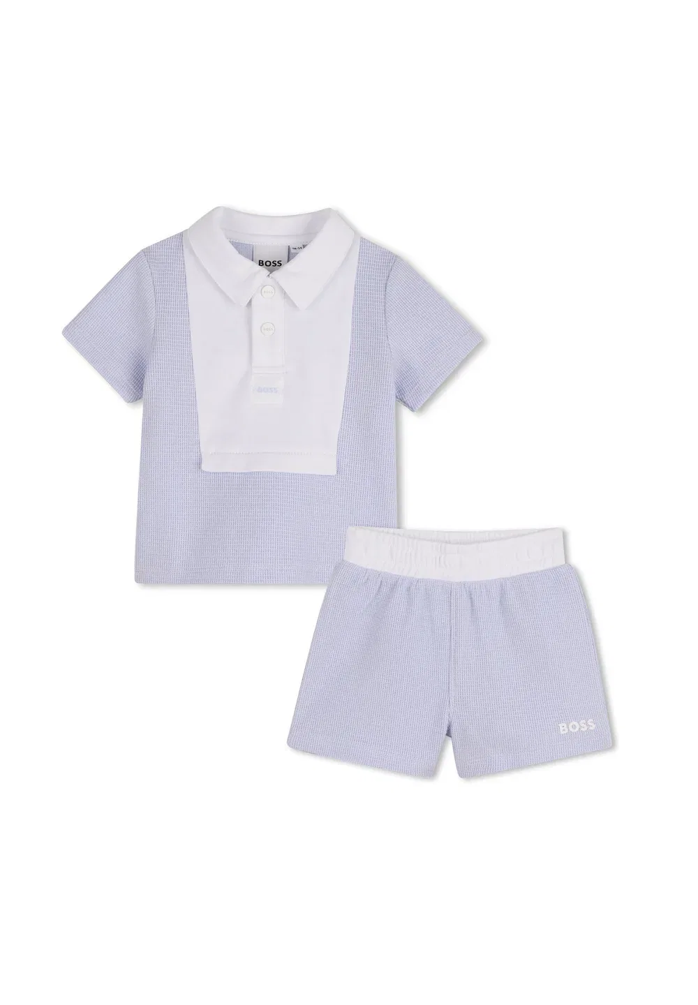 Комплект для новорожденного - рубашка-поло Boss Kidswear, Pale Blue