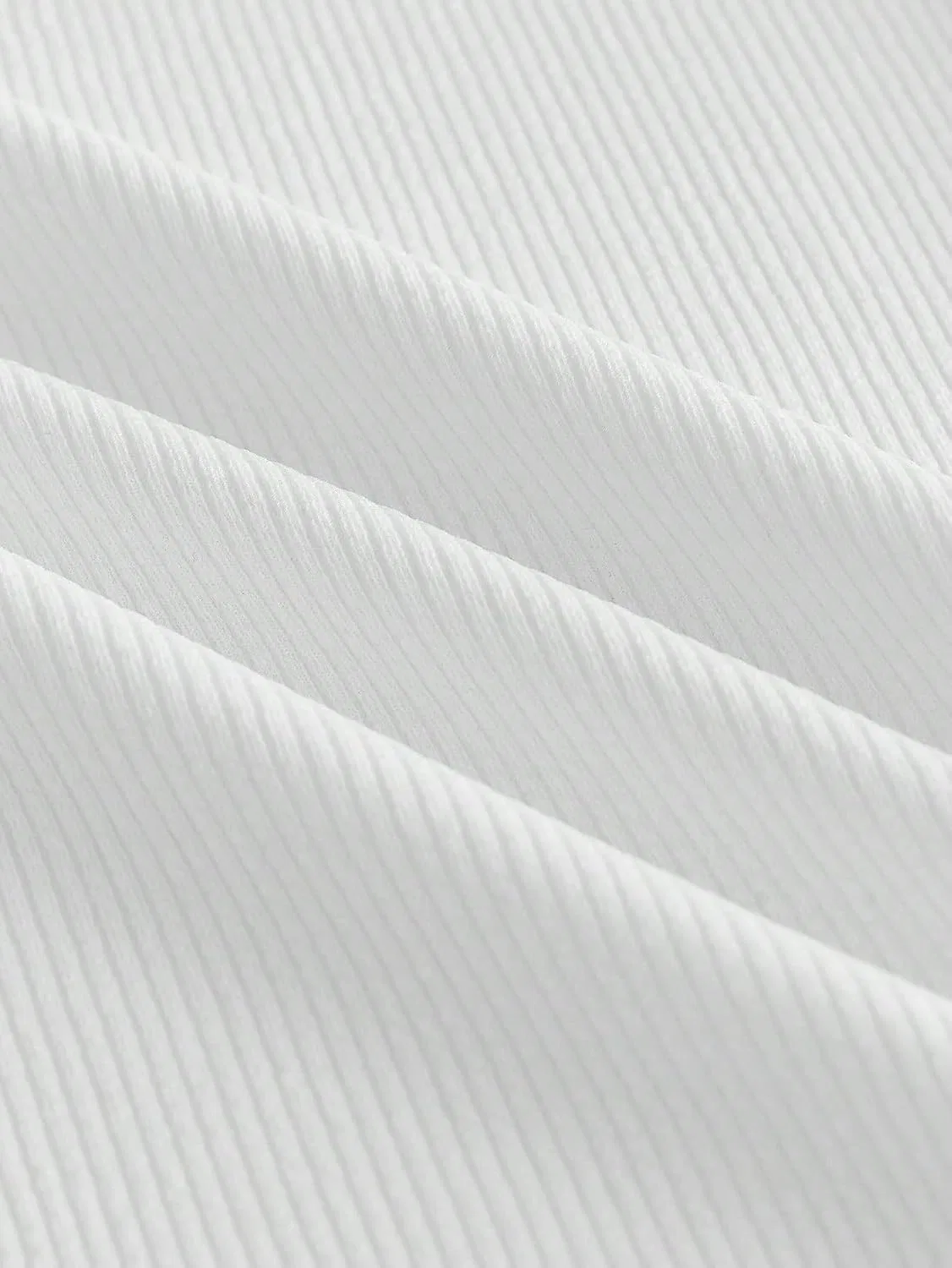 Мужская футболка с молнией Zip Ribbed Knit, White — фото 3