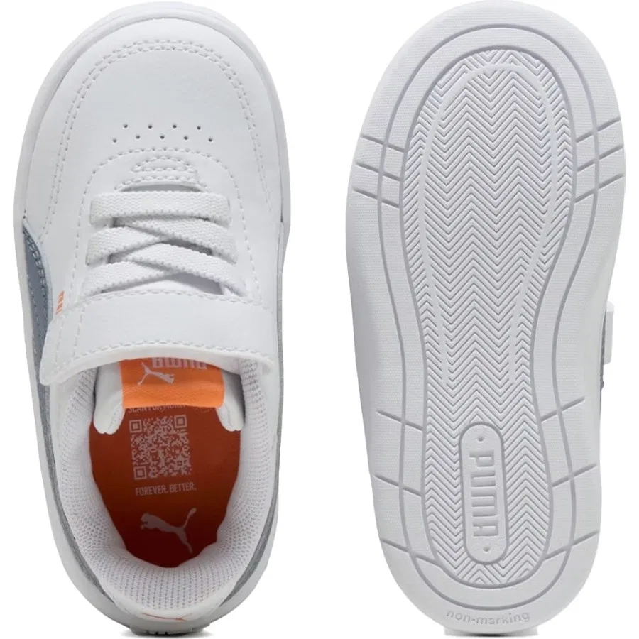 Детские кроссовки с принтом Court Classic Puma, Белый — фото 4
