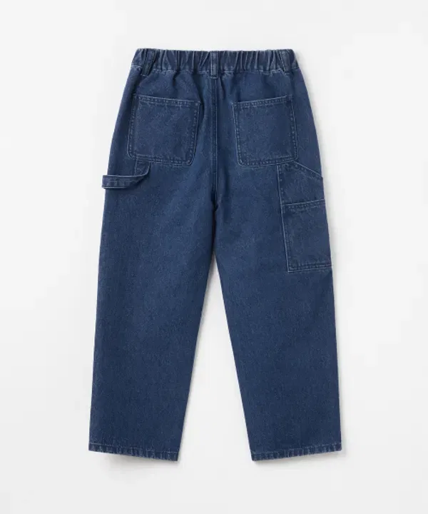 Джинсы широкие, карпентер, завышенная талия, Musinsa Standard Kids, medium indigo — фото 3