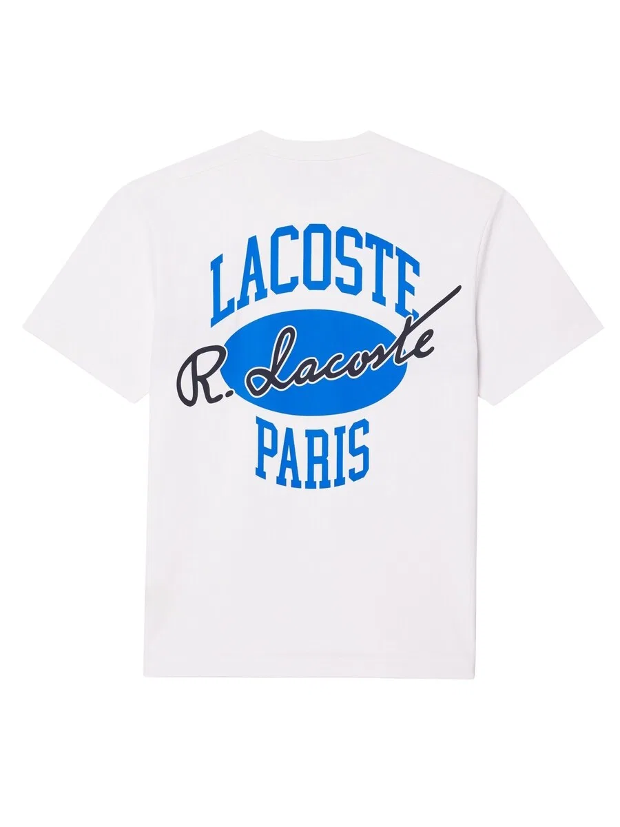 Футболка LACOSTE белого цвета — фото 3
