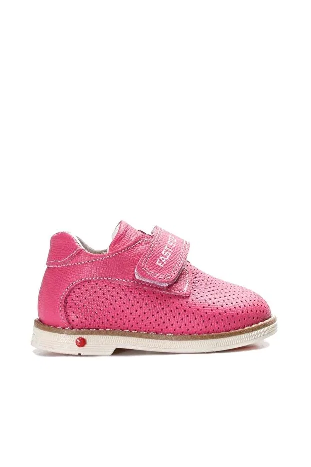 Детские туфли для девочек кожаные с коротким каблуком Fast Step, Fuchsia