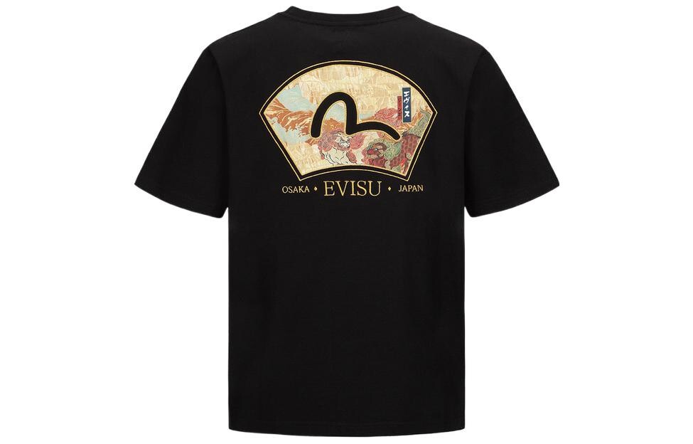 

Футболка мужская черная Evisu, черный