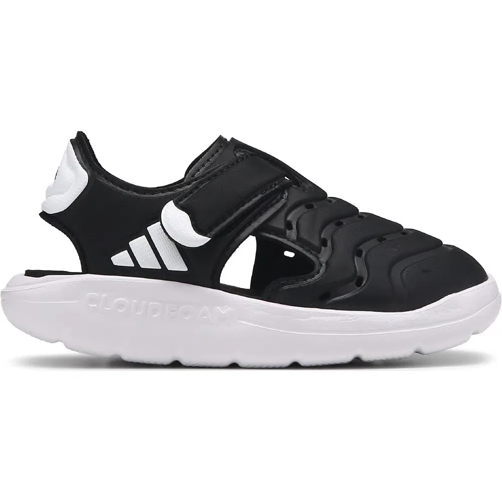 Детские водные сандалии для малышей Adidas, Black/White — фото 2