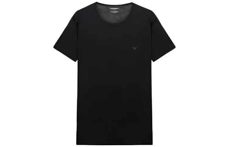 Мужская футболка с коротким рукавом, комплект из 3 штук, EMPORIO ARMANI, Black — фото 3