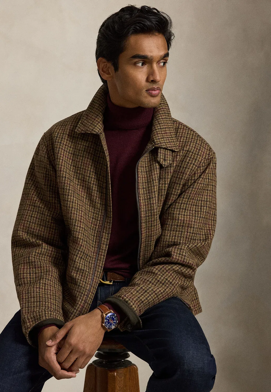 Шерстяной свитер с высоким воротником, который можно стирать Polo Ralph Lauren, Aged Wine Heather — фото 3