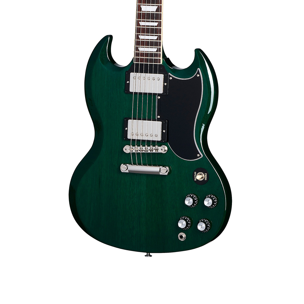 Электрогитара Gibson SG Standard '61, полупрозрачная, темно-бирюзовая — фото 2