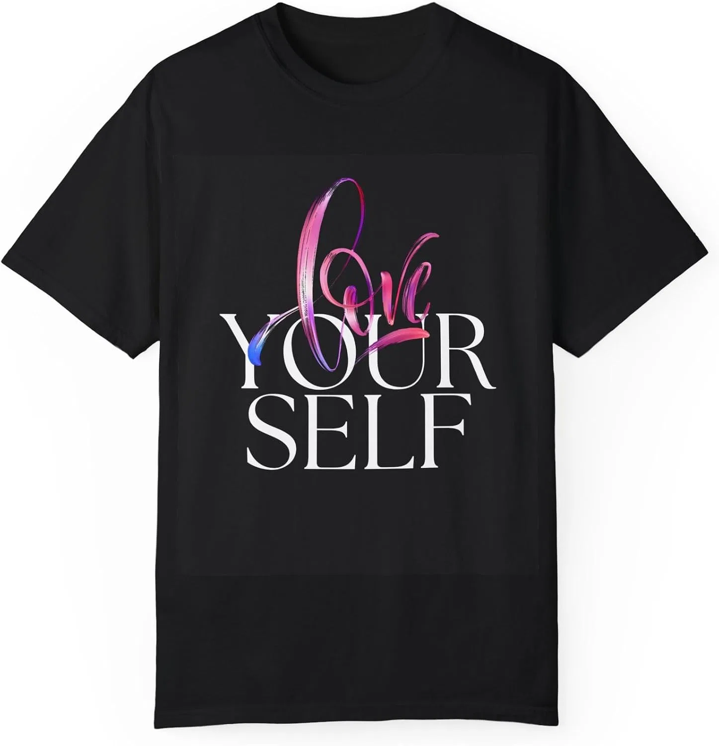 Футболка с буквенным принтом Comfort Colors 1717, Black