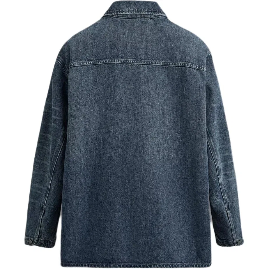 Мужская джинсовая куртка ORIGINS ZARA, Blue — фото 3
