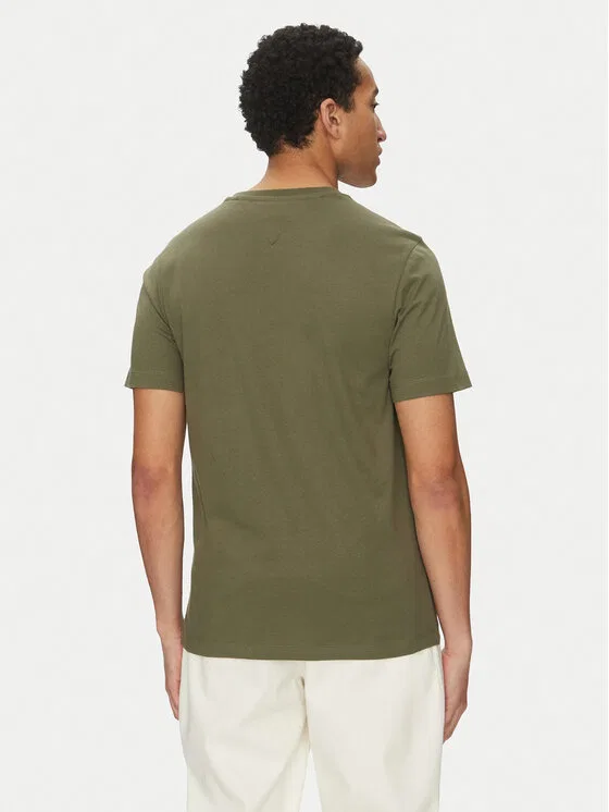 Футболка regular fit Ess Seasonal Tommy Hilfiger, зеленый — фото 3