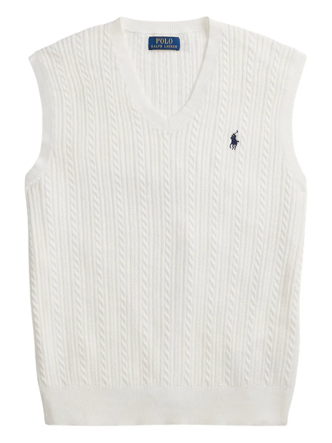 Polo Ralph Lauren Хлопковый вязаный жилет белый