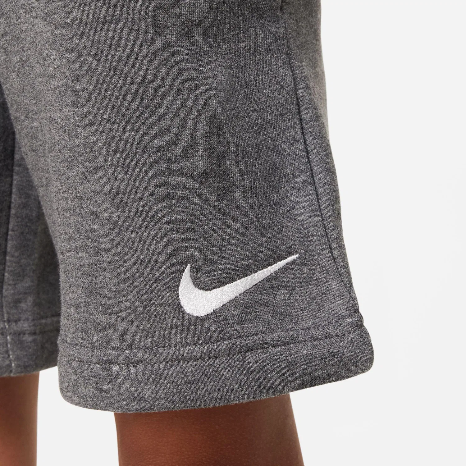 Детские спортивные шорты с утягивающим поясом Nike Fleece Park 20, Grau — фото 3