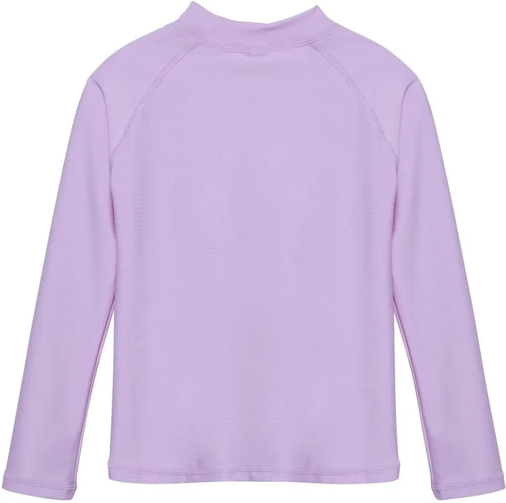 Лонгслив однотонный T-Shirt L/S Solid Color Kids, фиолетовый — фото 2