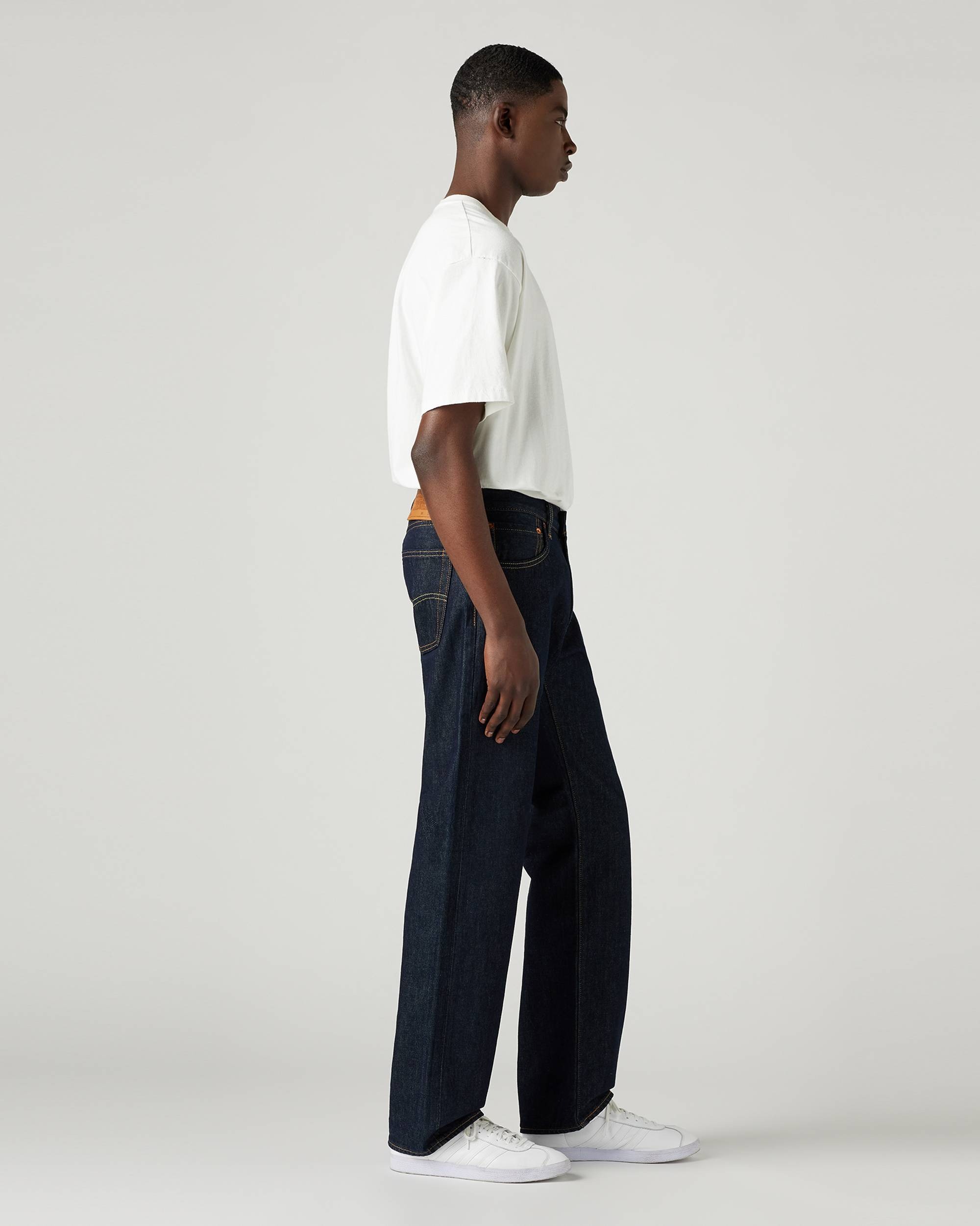 Джинсы Levi's 555 Relaxed Straight, темно-синий — фото 4