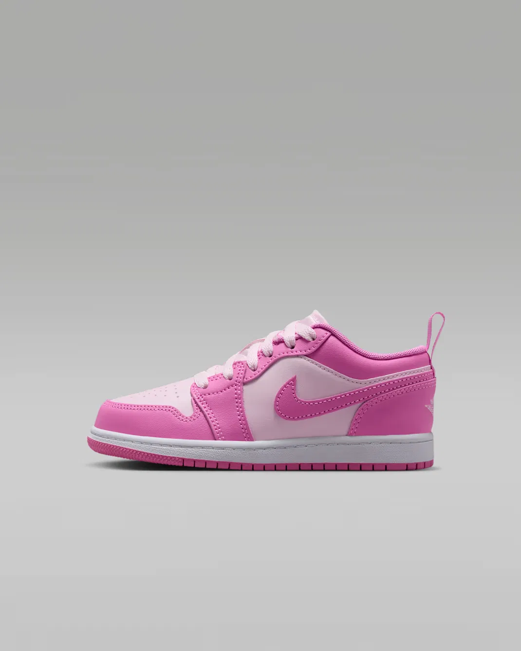 Детские кроссовки Jordan 1 Low, China Rose/White/Pink Foam