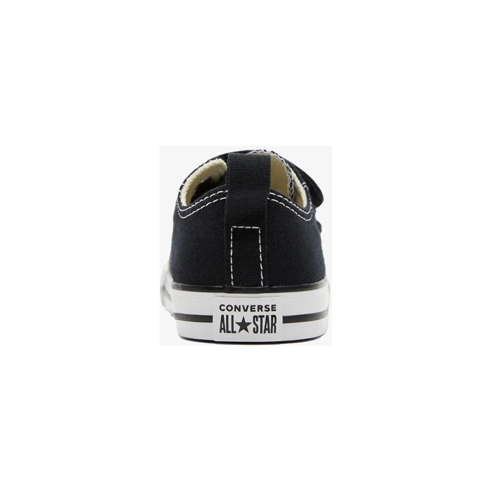 Детские кроссовки Converse с контрастной шнуровкой Chuck Taylor All Star 2V, Black — фото 4