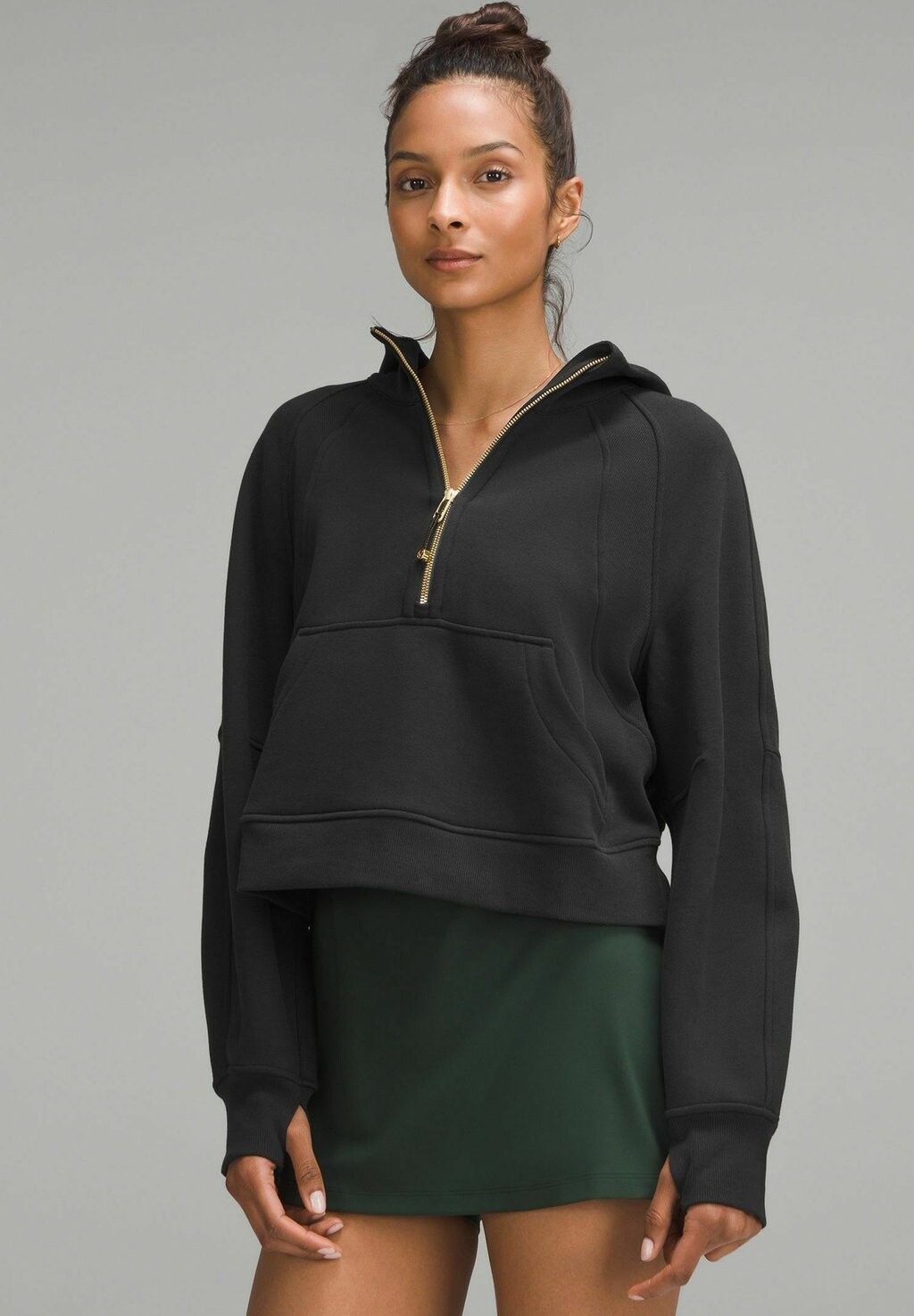 

Толстовка с капюшоном SCUBA HALF-ZIP lululemon, черный