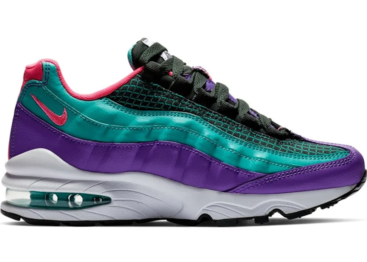Детские кроссовки Lifestyle Nike Air Max 95 Now, Outdoor Green/Cabana-Hyper Grape-Hyper Pink