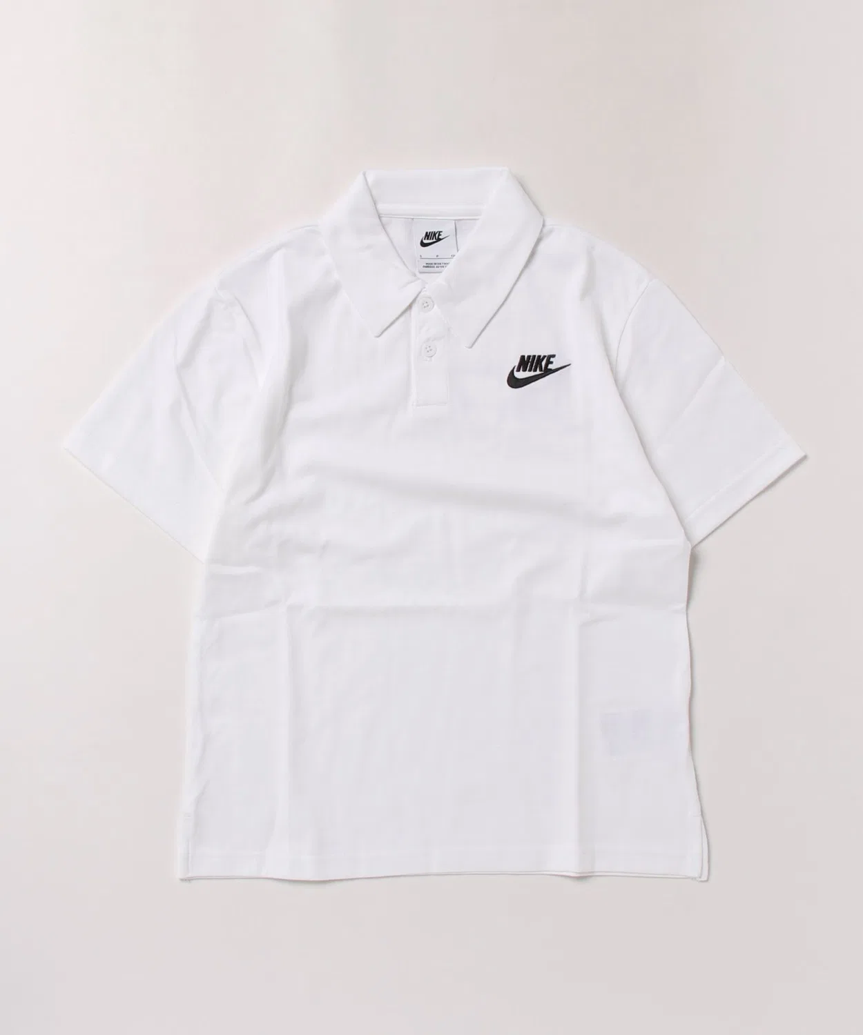 Детская футболка-поло с длинным рукавомNIKE, Белый