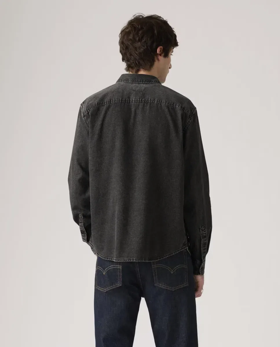Мужская джинсовая рубашка с длинным рукавом Levi's, Gris Oscuro — фото 2