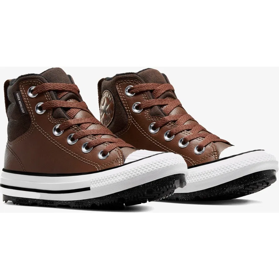 Детские кожаные ботинки Converse Chuck Taylor All Star Berkshire, Коричневый — фото 2