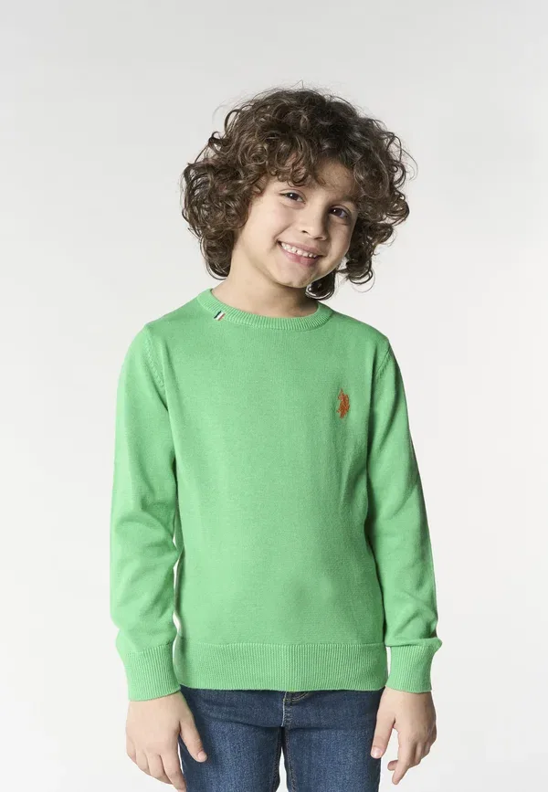 Джемпер хлопковый Jumper U.S. Polo Assn., verde, зеленый