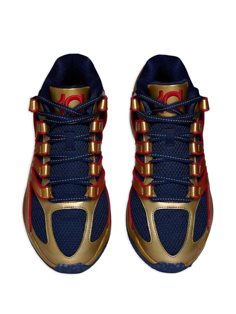 Кроссовки KD 18 на шнуровке Nike, желтый — фото 3
