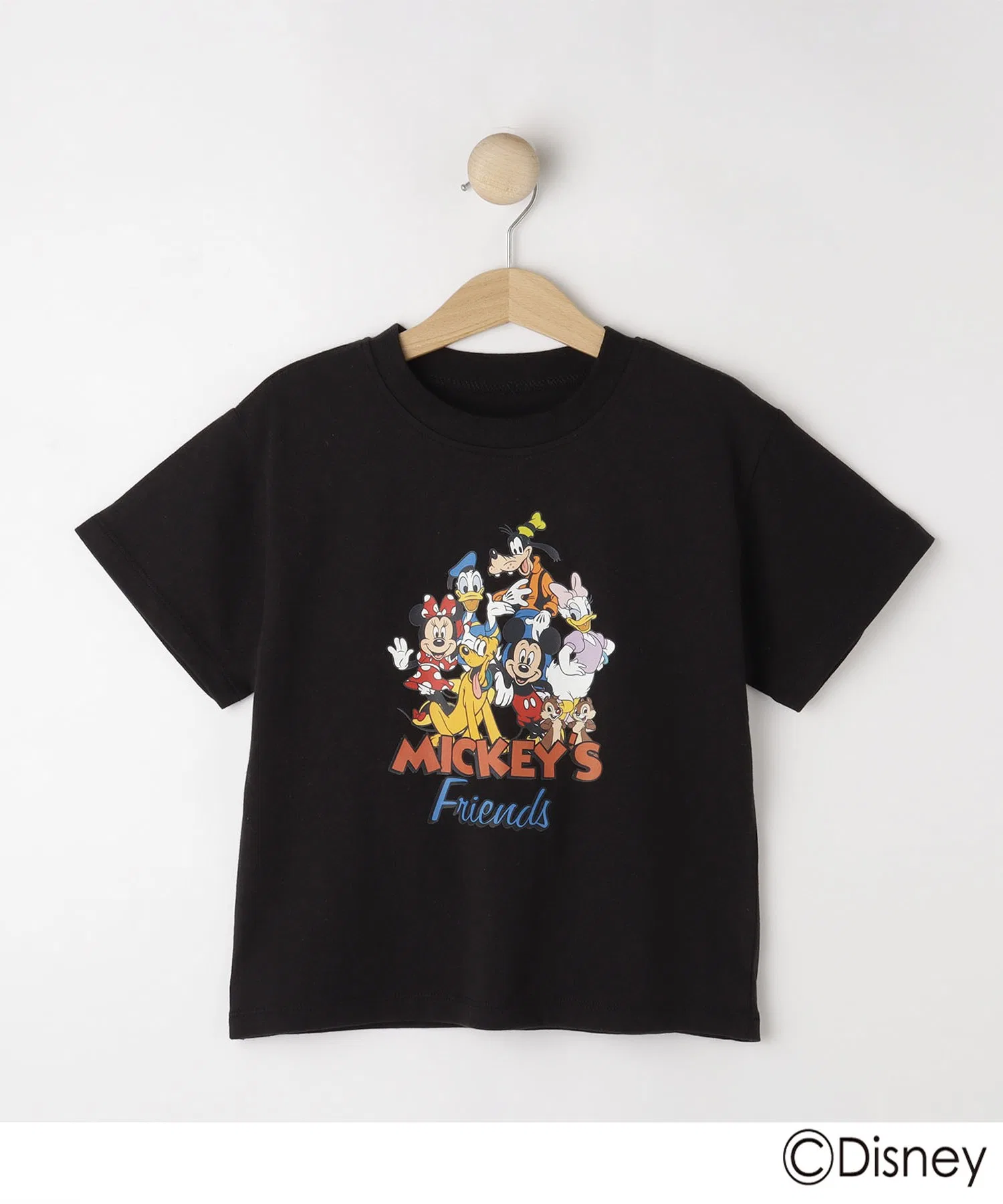 Детская футболка с принтом Микки и друзьями Disney чёрная — фото 2