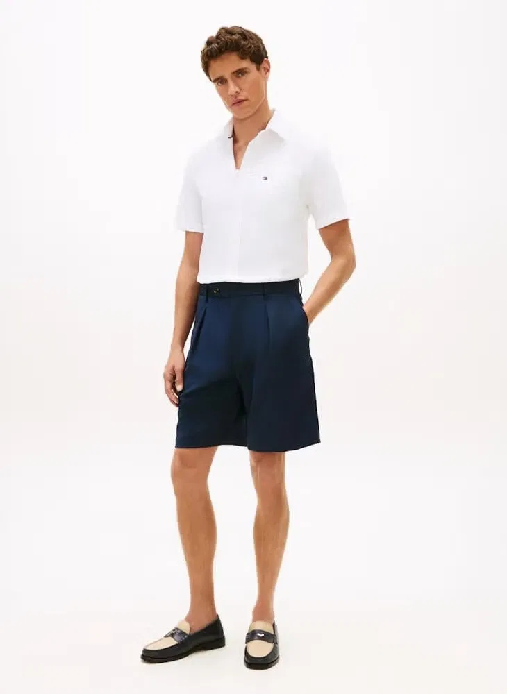 Рубашка из сирсакера с коротким рукавом Tommy Hilfiger, белый — фото 4