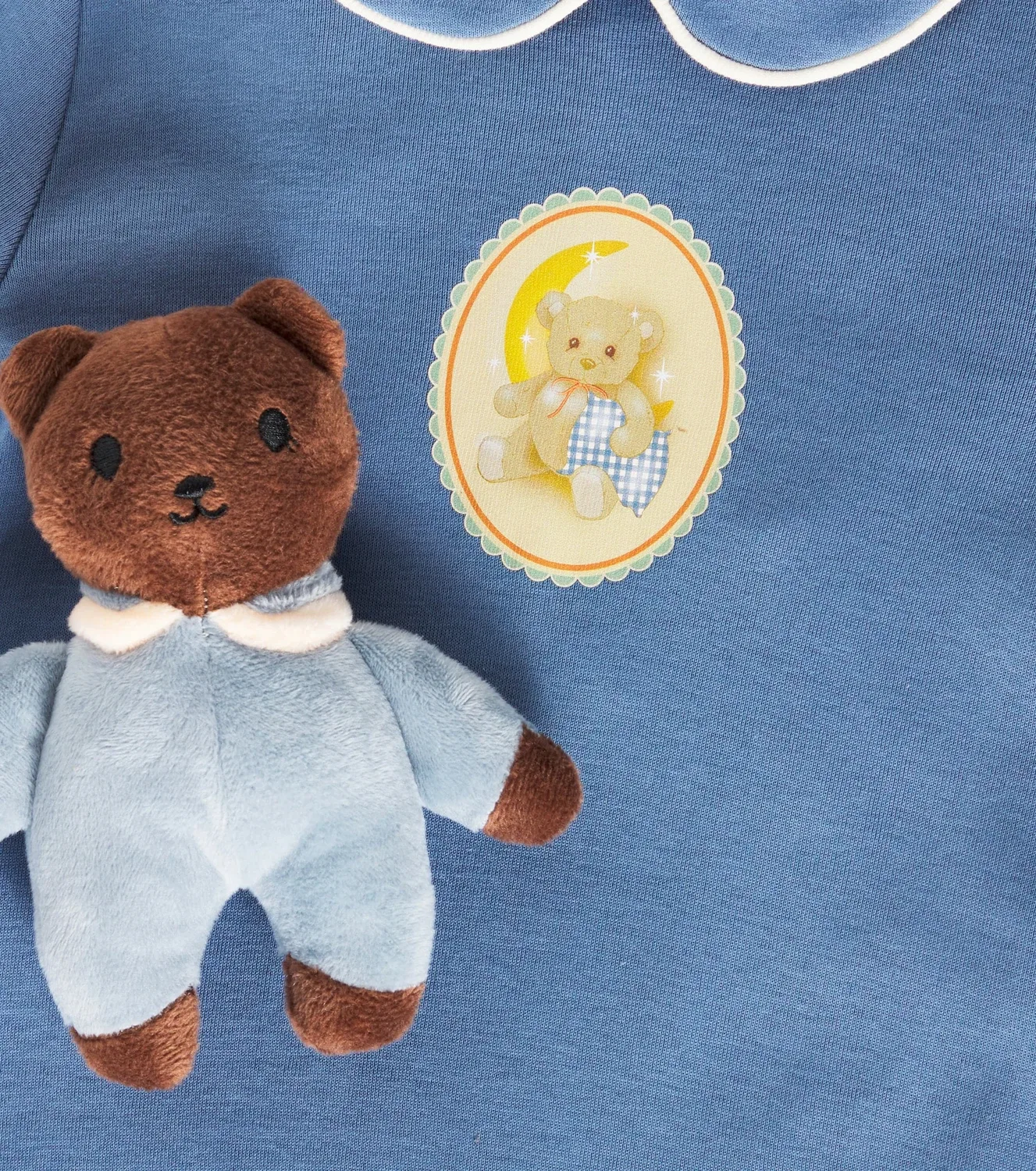 Комбинезон хлопковый с набором мягких игрушек Baby Coty Konges Sløjd, синий — фото 3