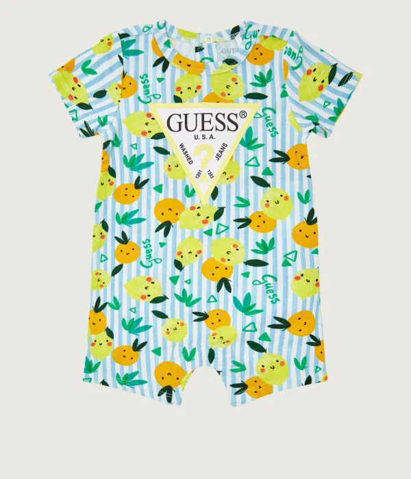 Детский комбинезон для девочек хлопковый Guess, синий
