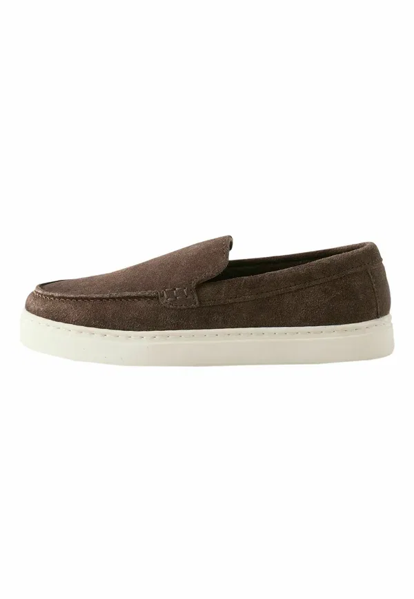 Мокасины кожаные Moccasins Next, chocolate brown, коричневый/шоколадный