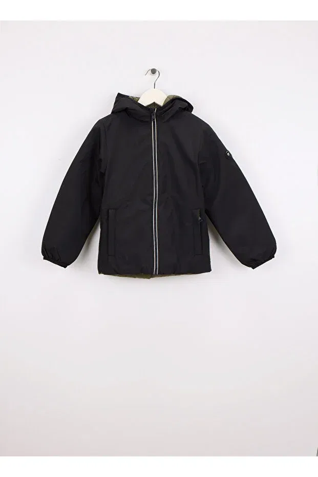 Детское пальто для мальчиков с капюшоном Jack & Jones, Black