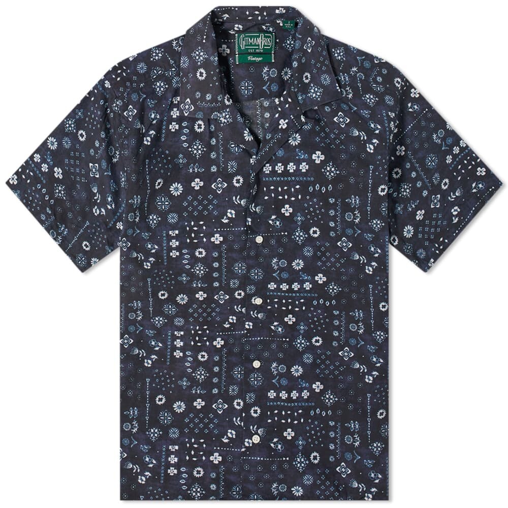 

Рубашка Gitman Vintage Short Sleeve Camp Collar Bandana Shirt