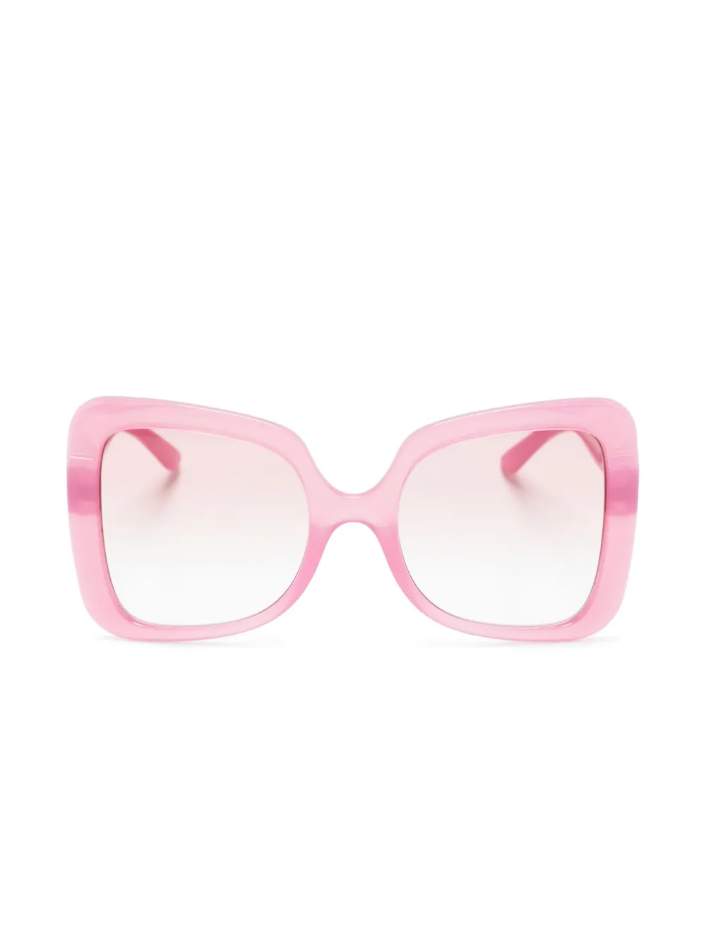 

Солнцезащитные очки в массивной оправе с логотипом Dolce & Gabbana Eyewear, розовый