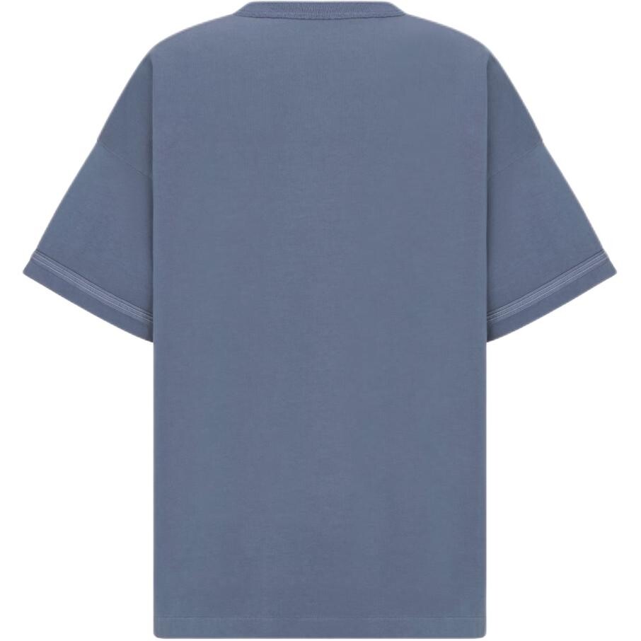 Футболка Stone Island X мужская синяя Dior, синий — фото 2