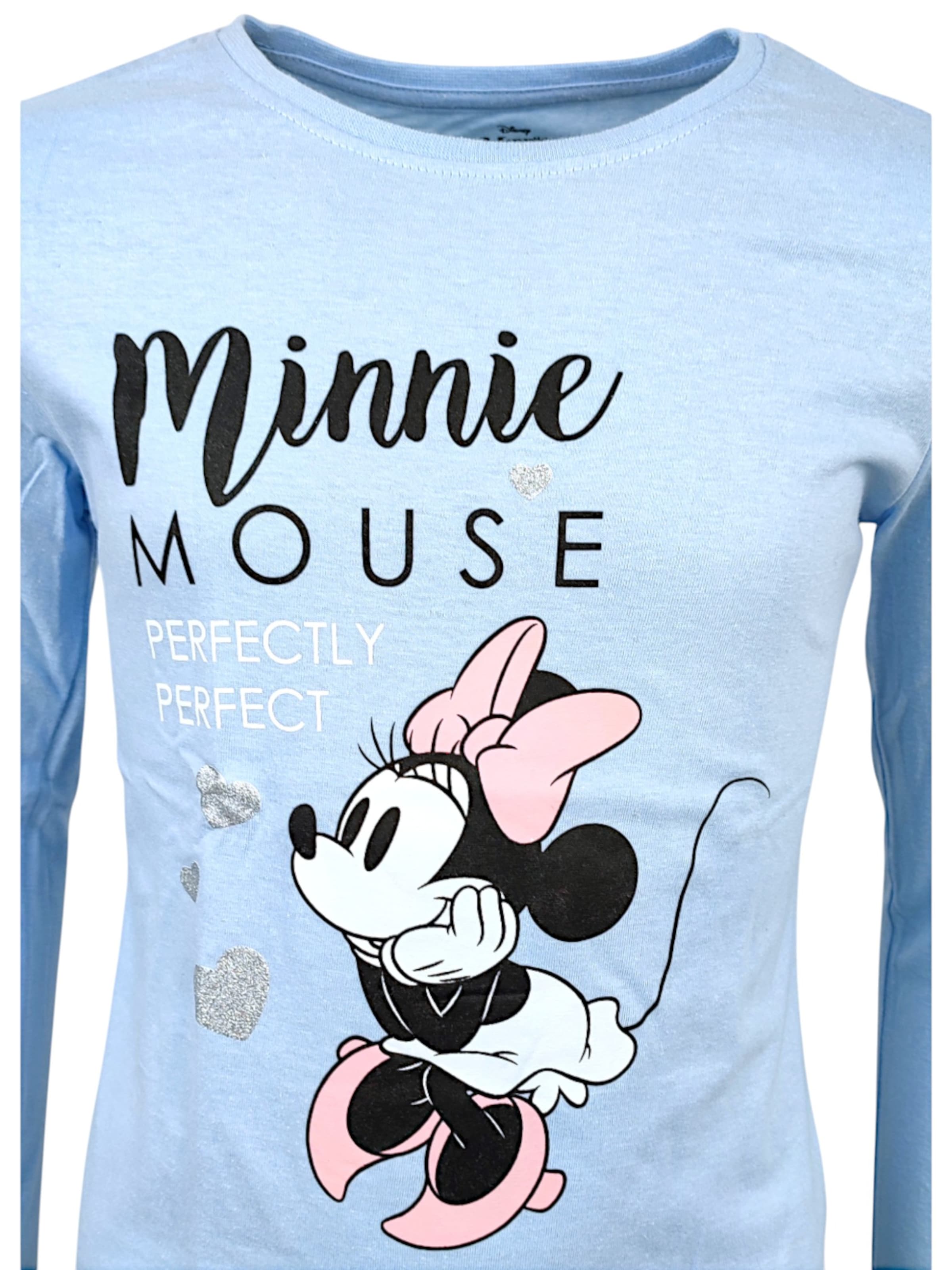 Disney Minnie Mouse Лонгслив 'Minnie Mouse' в светло-голубом цвете — фото 2