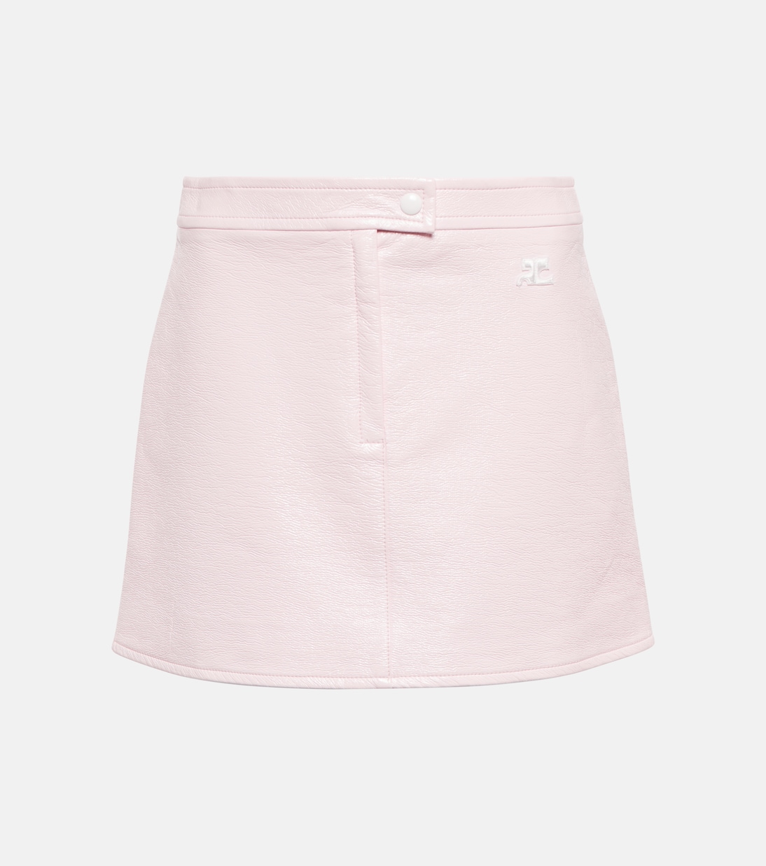 

Хлопковая мини-юбка с покрытием Courrèges, Pale Pink