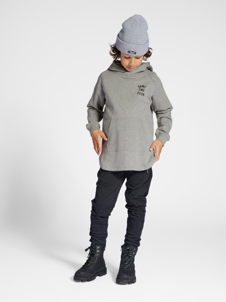 Пуловер с капюшоном Sometime Soon Hoodie Stsmonterey Kinder, цвет LIGHT GREY MELANGE — фото 3