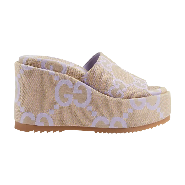 Кроссовки Gucci Wmns Platform Sandal, кремовый