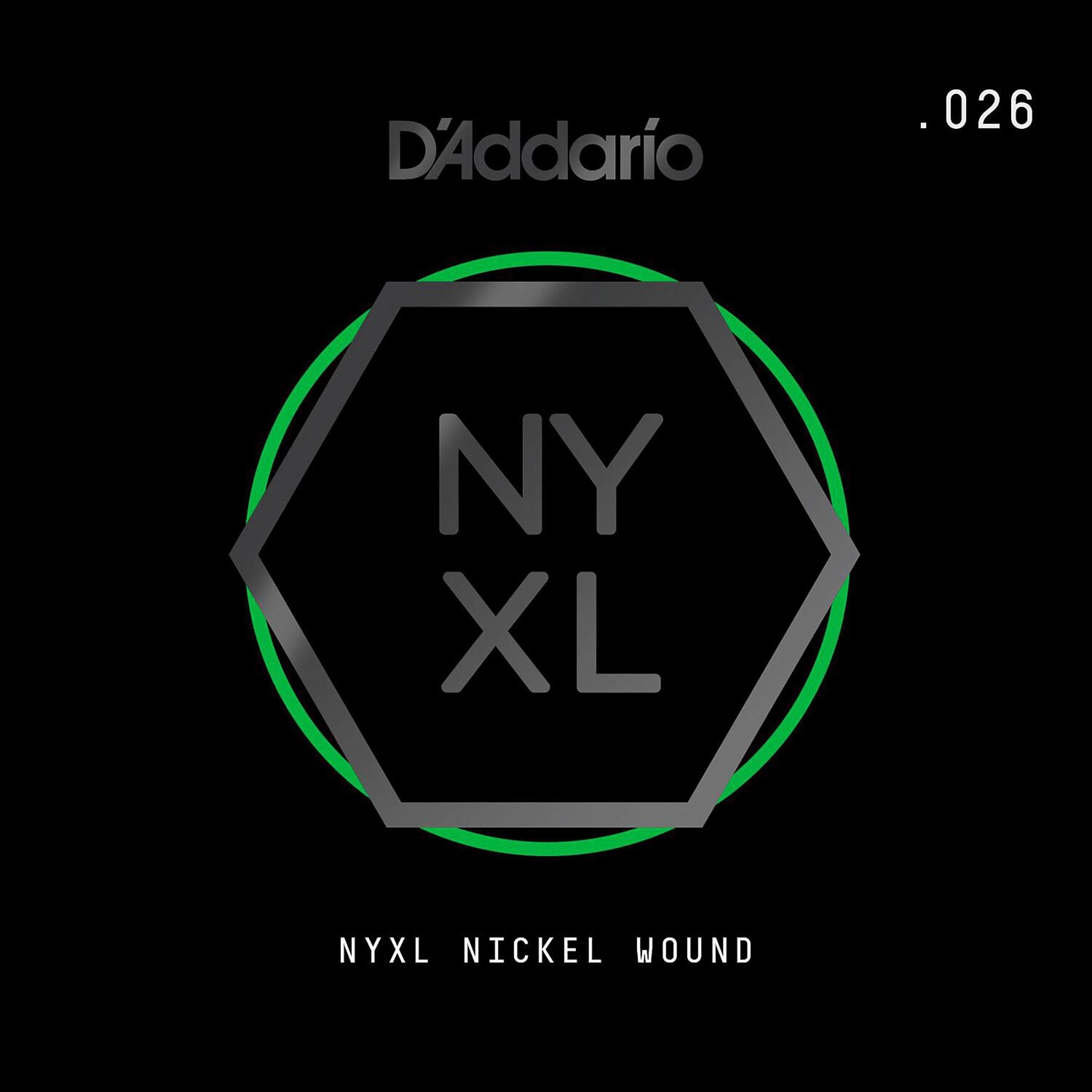 

D'Addario NYNW026 NYXL Электрогитара, однострунная, с никелированной обмоткой, .026