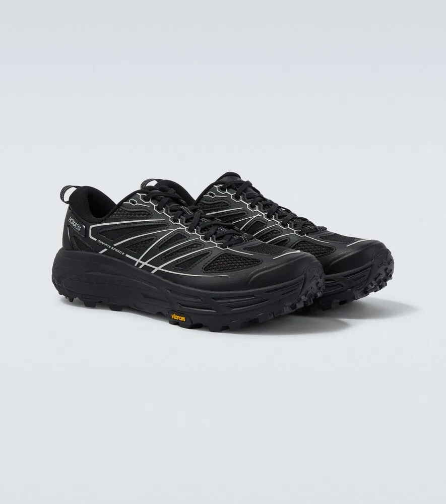Беговые кроссовки Stealth/Tech Mafate Speed 2 Hoka One One, черный