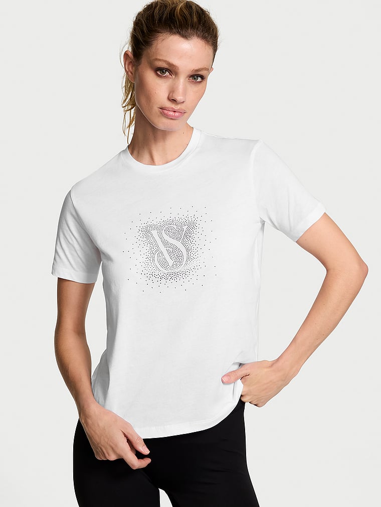 

Идеальная футболка из 100% хлопка Victoria'S Secret, белый