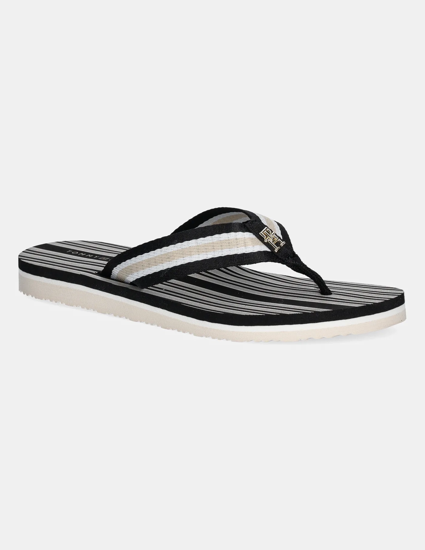 Шлепанцы IM TH PRINT BEACH SANDAL Tommy Hilfiger, черный — фото 2