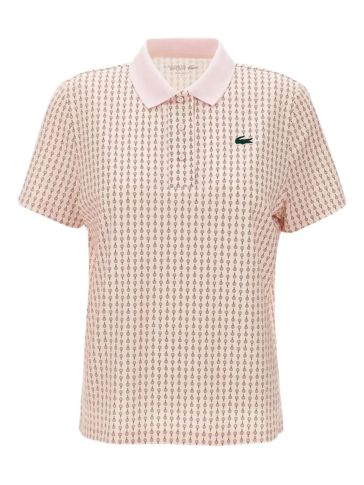 

Футболка-поло с нашивкой-логотипом Lacoste, розовый