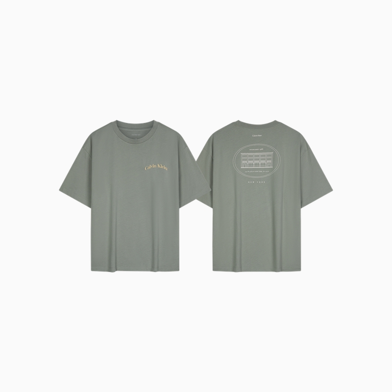 Футболка мужская с круглым вырезом Moderate Calvin Klein, ub1-space черный — фото 4