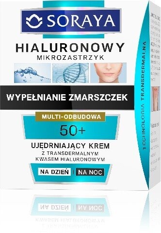 

Укрепляющий крем 50+ для дня и ночи, 50 мл Soraya, Hyaluronic Microinjection
