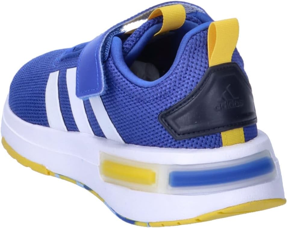 Кроссовки adidas Kids Racer Tr23, белый/синий/желтый — фото 4
