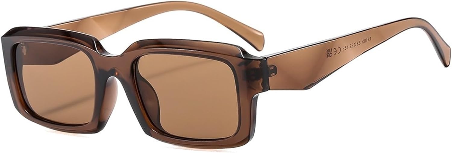 

Мужские солнцезащитные очки квадратной формы в маленькой оправе для активного отдыха на природе, женские солнцезащитные очки для отпуска, поездок на работу и пляжа Generic, Brown