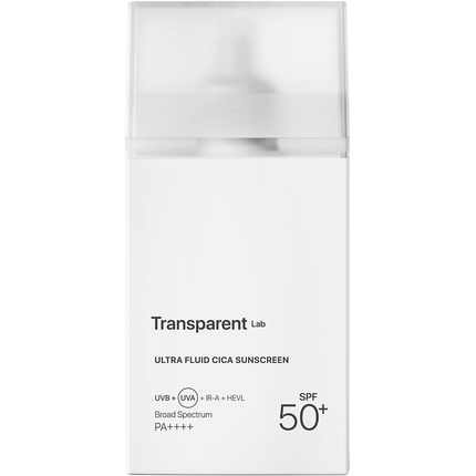 

Ультражидкий солнцезащитный крем Cica с физической защитой от солнца Transparent Lab